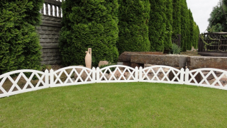 Plot plastový bílý 2,3m